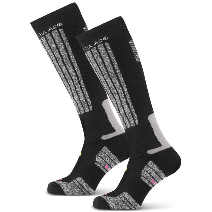 Poederbaas skisokken Black  2-pack