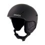 Casque de ski Sinner Crest noir mat, vue latérale avec intérieur visible.
